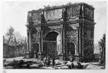 View of the Arch of Constantine